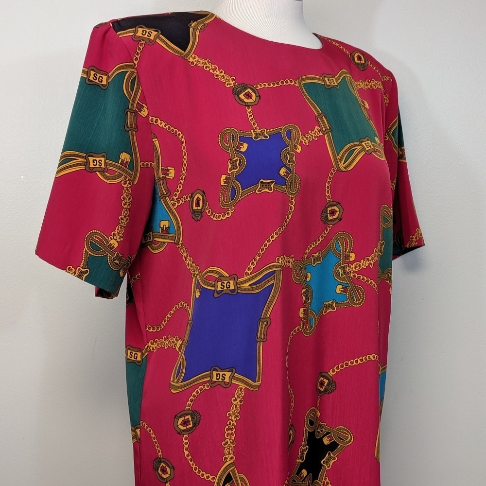 Vintage Chain Print Blouse - Picture 4 of 6